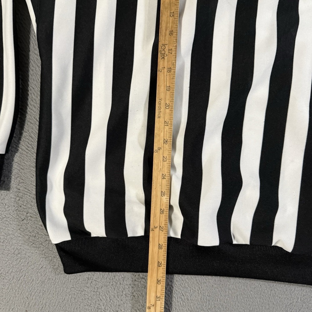Vintage CCM NHL Referee Jersey Size 50 Black White Striped Hockey Official Shirt - Picture 5 of 7